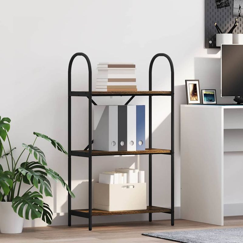 Casa si Gradina - Mobilier - Biblioteci si rafturi - Biblioteci - Raft pentru carti Stejar afumat 60 x 30 x 109 cm Lemn compozit - Infinity.ro
