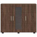 Casa si Gradina - Mobilier - Seturi de mobilier - Seturi living - Bufet cu raft Stejar brun 55.5 x 29 x 100 cm Lemn compozit - Infinity.ro