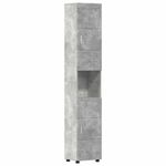 Casa si Gradina - Mobilier - Mobilier baie - Corpuri baie - Dulap de Baie TULUM Gri beton 37 x 31.5 x 203 cm Lemn compozit - Infinity.ro