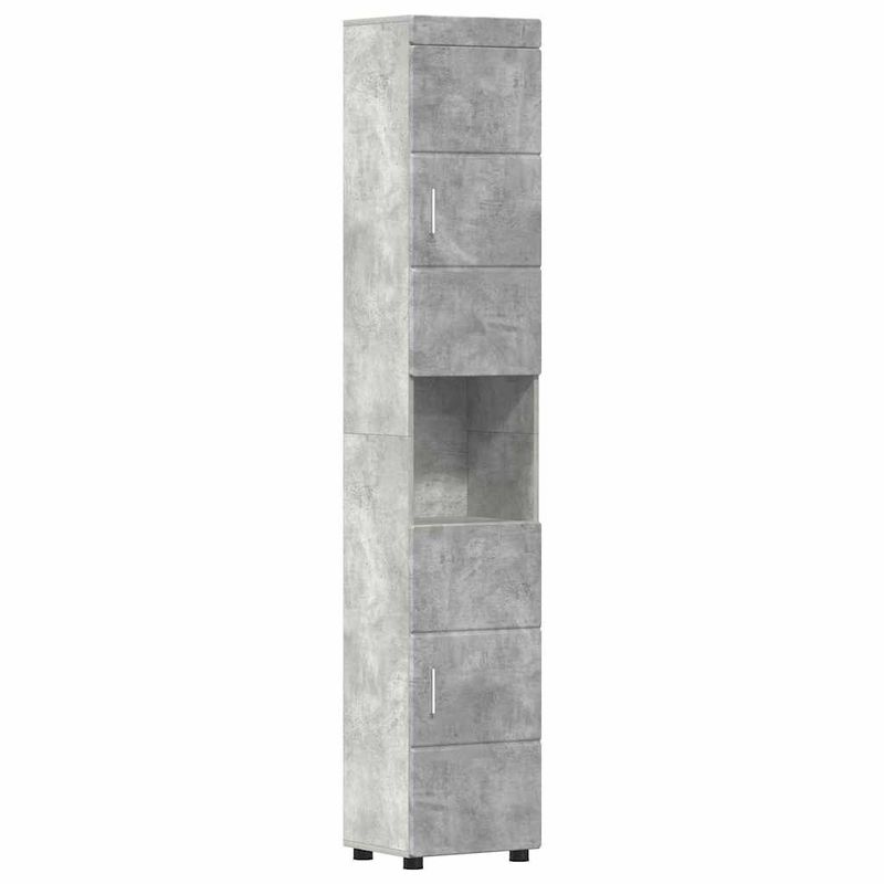 Casa si Gradina - Mobilier - Mobilier baie - Corpuri baie - Dulap de Baie TULUM Gri beton 37 x 31.5 x 203 cm Lemn compozit - Infinity.ro