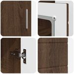 Casa si Gradina - Mobilier - Seturi de mobilier - Seturi living - Bufet cu raft Stejar brun 55.5 x 29 x 100 cm Lemn compozit - Infinity.ro