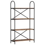 Casa si Gradina - Mobilier - Biblioteci si rafturi - Biblioteci - Raft pentru carti Lemn vechi 80 x 30 x 146 cm Lemn compozit - Infinity.ro