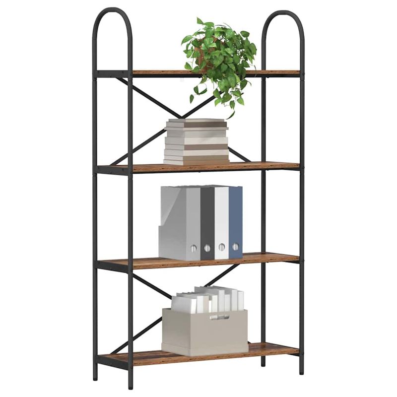 Casa si Gradina - Mobilier - Biblioteci si rafturi - Biblioteci - Raft pentru carti Lemn vechi 80 x 30 x 146 cm Lemn compozit - Infinity.ro