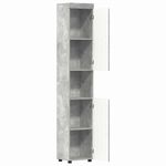 Casa si Gradina - Mobilier - Mobilier baie - Corpuri baie - Dulap de Baie TULUM Gri beton 37 x 31.5 x 203 cm Lemn compozit - Infinity.ro