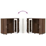 Casa si Gradina - Mobilier - Seturi de mobilier - Seturi living - Bufet cu raft Stejar brun 55.5 x 29 x 100 cm Lemn compozit - Infinity.ro