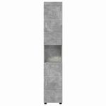 Casa si Gradina - Mobilier - Mobilier baie - Corpuri baie - Dulap de Baie TULUM Gri beton 37 x 31.5 x 203 cm Lemn compozit - Infinity.ro