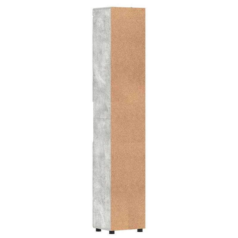 Casa si Gradina - Mobilier - Mobilier baie - Corpuri baie - Dulap de Baie TULUM Gri beton 37 x 31.5 x 203 cm Lemn compozit - Infinity.ro