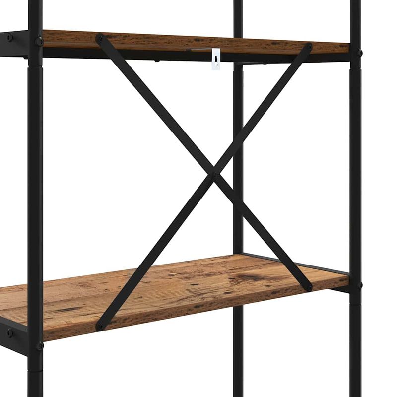 Casa si Gradina - Mobilier - Biblioteci si rafturi - Biblioteci - Raft pentru carti Lemn vechi 80 x 30 x 146 cm Lemn compozit - Infinity.ro