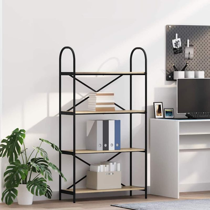Casa si Gradina - Mobilier - Biblioteci si rafturi - Biblioteci - Raft pentru carti Stejar sonoma 80 x 30 x 146 cm Lemn compozit - Infinity.ro