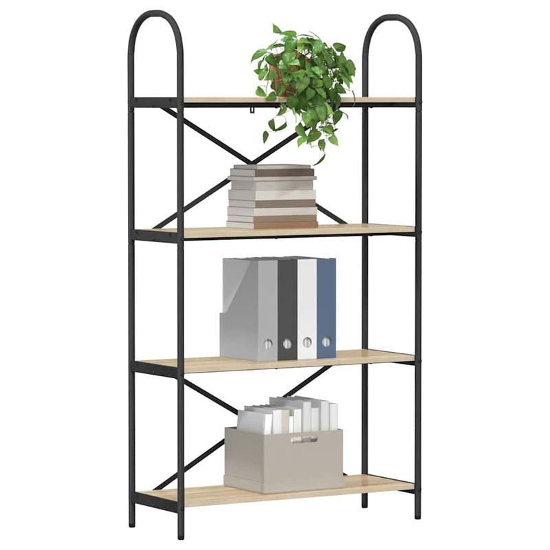 Casa si Gradina - Mobilier - Biblioteci si rafturi - Biblioteci - Raft pentru carti Stejar sonoma 80 x 30 x 146 cm Lemn compozit - Infinity.ro