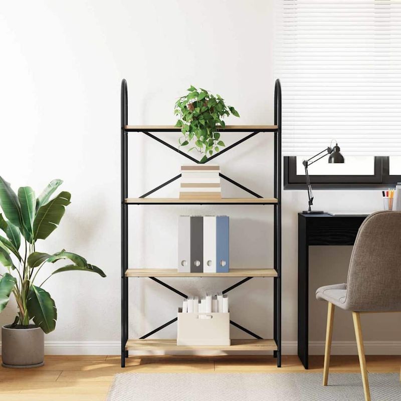 Casa si Gradina - Mobilier - Biblioteci si rafturi - Biblioteci - Raft pentru carti Stejar sonoma 80 x 30 x 146 cm Lemn compozit - Infinity.ro