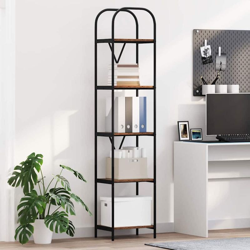 Casa si Gradina - Mobilier - Biblioteci si rafturi - Biblioteci - Raft pentru carti Lemn vechi 40 x 30 x 183 cm Lemn compozit - Infinity.ro
