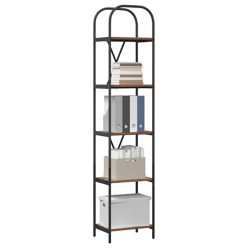 Casa si Gradina - Mobilier - Biblioteci si rafturi - Biblioteci - Raft pentru carti Lemn vechi 40 x 30 x 183 cm Lemn compozit - Infinity.ro