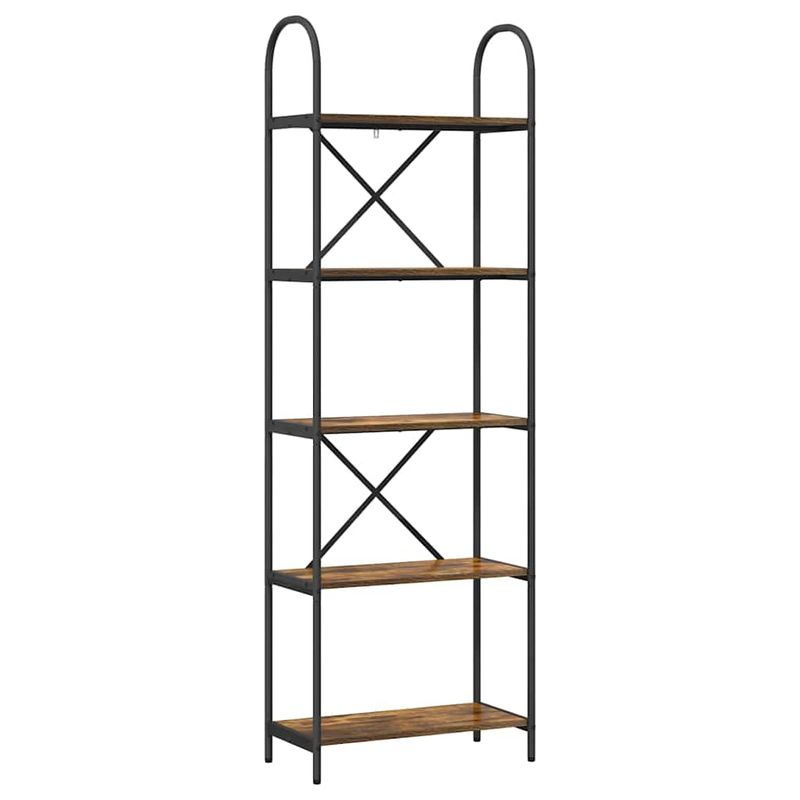 Casa si Gradina - Mobilier - Biblioteci si rafturi - Biblioteci - Raft pentru carti Stejar afumat 60 x 30 x 183 cm Lemn compozit - Infinity.ro