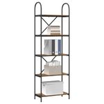 Casa si Gradina - Mobilier - Biblioteci si rafturi - Biblioteci - Raft pentru carti Stejar afumat 60 x 30 x 183 cm Lemn compozit - Infinity.ro