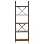 Casa si Gradina - Mobilier - Biblioteci si rafturi - Biblioteci - Raft pentru carti Stejar afumat 60 x 30 x 183 cm Lemn compozit - Infinity.ro