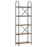 Casa si Gradina - Mobilier - Biblioteci si rafturi - Biblioteci - Raft pentru carti Stejar afumat 60 x 30 x 183 cm Lemn compozit - Infinity.ro