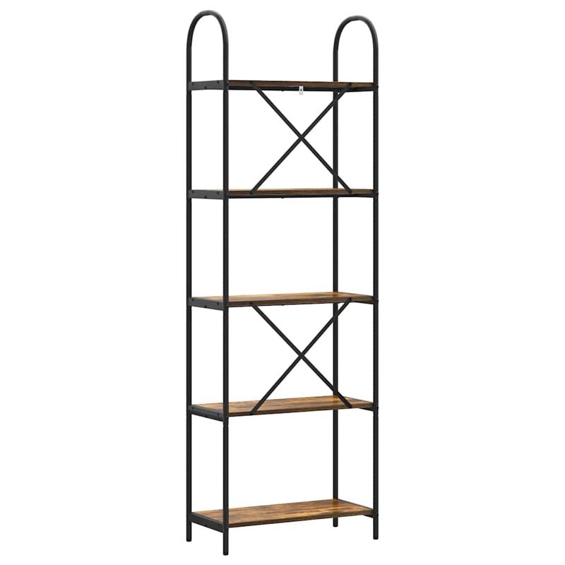 Casa si Gradina - Mobilier - Biblioteci si rafturi - Biblioteci - Raft pentru carti Stejar afumat 60 x 30 x 183 cm Lemn compozit - Infinity.ro