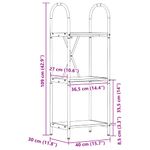 Casa si Gradina - Mobilier - Biblioteci si rafturi - Biblioteci - Raft pentru carti stejar artizanal 40 x 30 x 109 cm - Infinity.ro