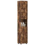 Casa si Gradina - Mobilier - Mobilier baie - Corpuri baie - Dulap de Baie cu usa TULUM Stejar afumat 37 x 31.5 x 203 cm - Infinity.ro