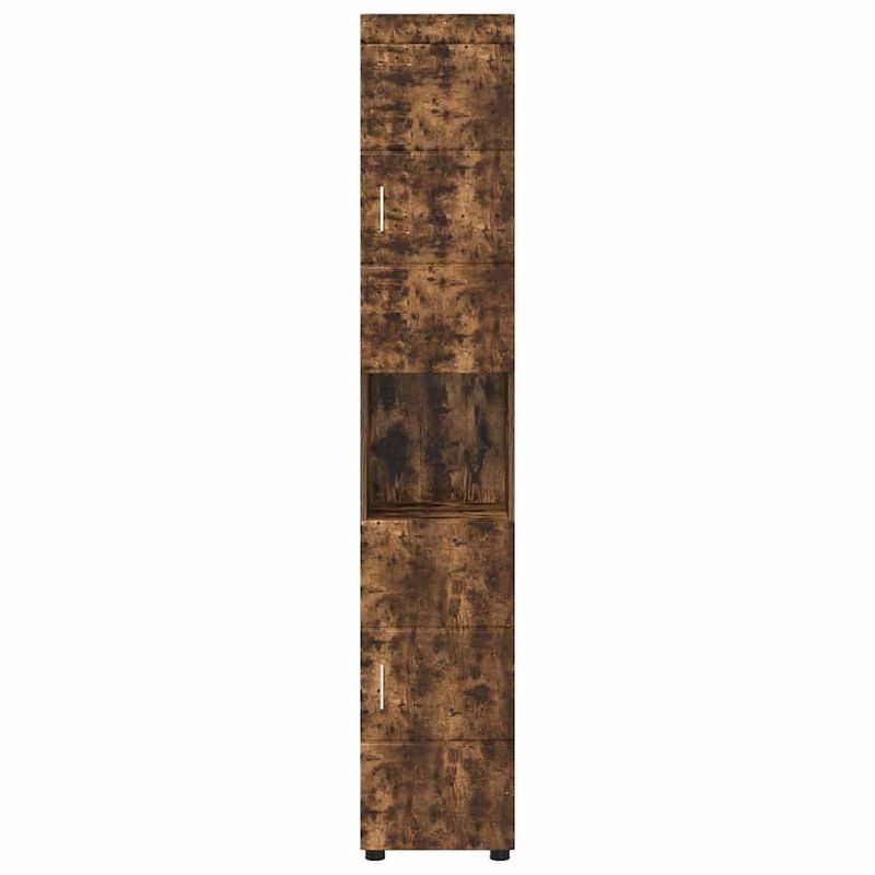 Casa si Gradina - Mobilier - Mobilier baie - Corpuri baie - Dulap de Baie cu usa TULUM Stejar afumat 37 x 31.5 x 203 cm - Infinity.ro