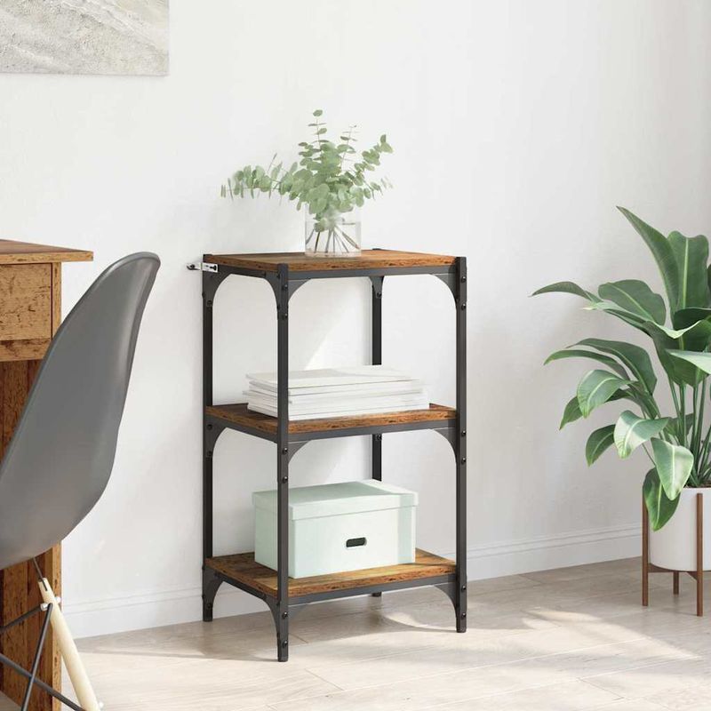 Casa si Gradina - Mobilier - Biblioteci si rafturi - Biblioteci - Dulap pentru carti Lemn vechi 40 x 33 x 71 cm Lemn compozit - Infinity.ro