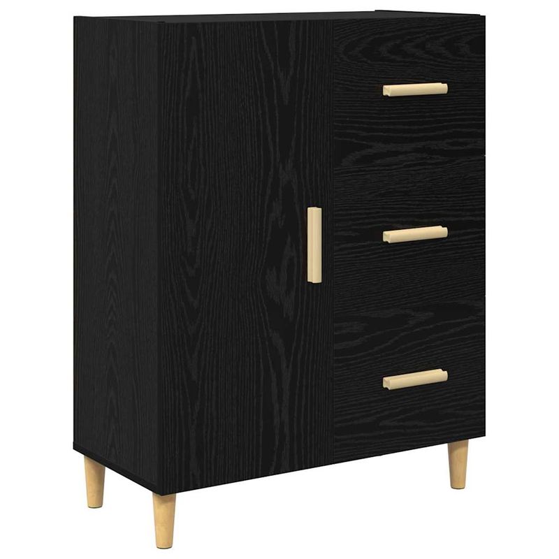Casa si Gradina - Mobilier - Comode si corpuri - Comode - Bufet cu sertar Stejar negru 34 x 69.5 x 90 cm Lemn compozit - Infinity.ro