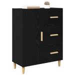 Casa si Gradina - Mobilier - Comode si corpuri - Comode - Bufet cu sertar Stejar negru 34 x 69.5 x 90 cm Lemn compozit - Infinity.ro