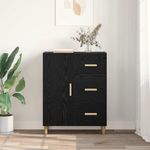 Casa si Gradina - Mobilier - Comode si corpuri - Comode - Bufet cu sertar Stejar negru 34 x 69.5 x 90 cm Lemn compozit - Infinity.ro