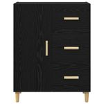 Casa si Gradina - Mobilier - Comode si corpuri - Comode - Bufet cu sertar Stejar negru 34 x 69.5 x 90 cm Lemn compozit - Infinity.ro