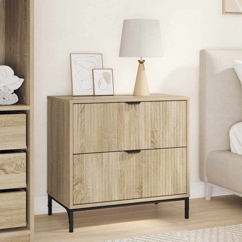 Casa si Gradina - Mobilier - Comode si corpuri - Noptiere - Noptiera Stejar sonoma 63.5 x 36 x 61 cm Lemn compozit - Infinity.ro