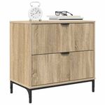 Casa si Gradina - Mobilier - Comode si corpuri - Noptiere - Noptiera Stejar sonoma 63.5 x 36 x 61 cm Lemn compozit - Infinity.ro