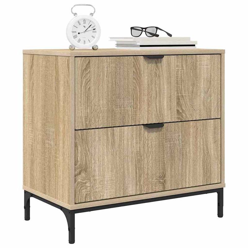Casa si Gradina - Mobilier - Comode si corpuri - Noptiere - Noptiera Stejar sonoma 63.5 x 36 x 61 cm Lemn compozit - Infinity.ro