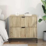 Casa si Gradina - Mobilier - Comode si corpuri - Noptiere - Noptiera Stejar sonoma 63.5 x 36 x 61 cm Lemn compozit - Infinity.ro