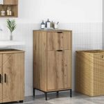 Casa si Gradina - Mobilier - Mobilier baie - Corpuri baie - Dulap de Baie stejar artizanal 39.5 x 36 x 88 cm Lemn compozit - Infinity.ro