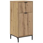Casa si Gradina - Mobilier - Mobilier baie - Corpuri baie - Dulap de Baie stejar artizanal 39.5 x 36 x 88 cm Lemn compozit - Infinity.ro