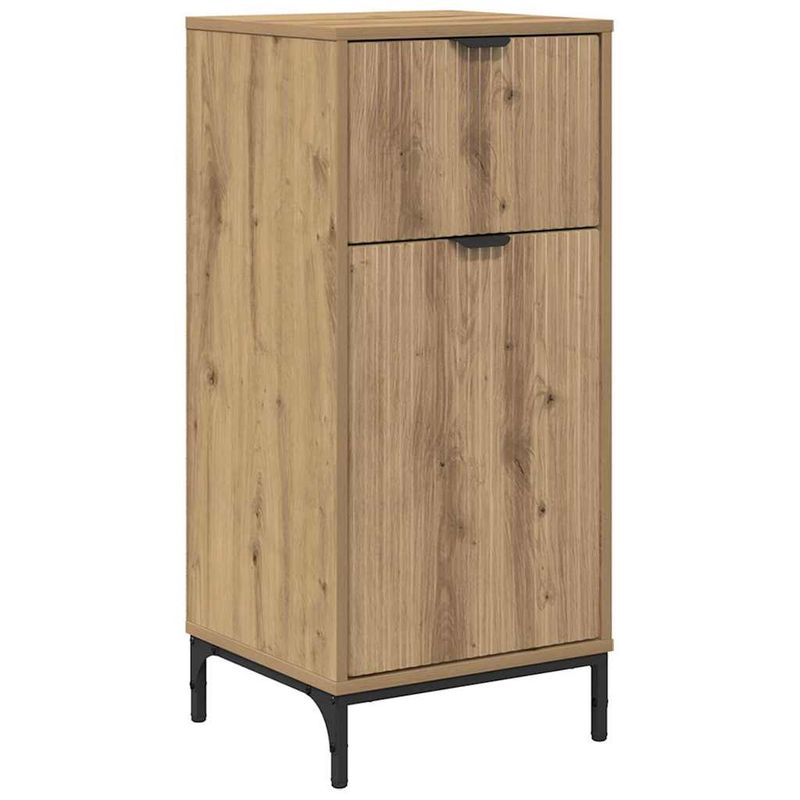Casa si Gradina - Mobilier - Mobilier baie - Corpuri baie - Dulap de Baie stejar artizanal 39.5 x 36 x 88 cm Lemn compozit - Infinity.ro