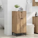 Casa si Gradina - Mobilier - Mobilier baie - Corpuri baie - Dulap de Baie stejar artizanal 39.5 x 36 x 88 cm Lemn compozit - Infinity.ro