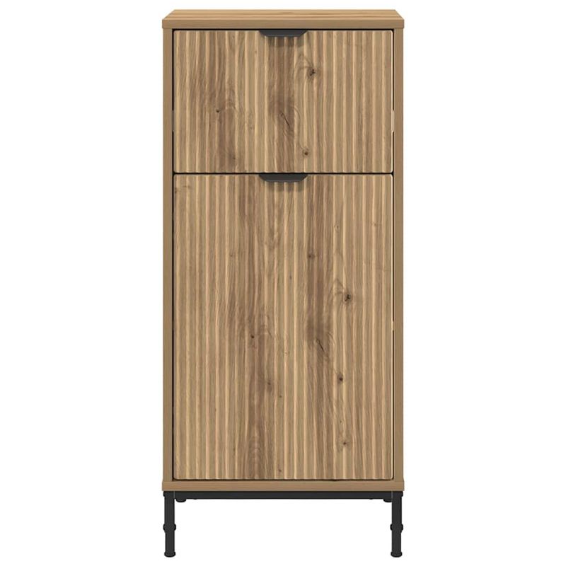 Casa si Gradina - Mobilier - Mobilier baie - Corpuri baie - Dulap de Baie stejar artizanal 39.5 x 36 x 88 cm Lemn compozit - Infinity.ro