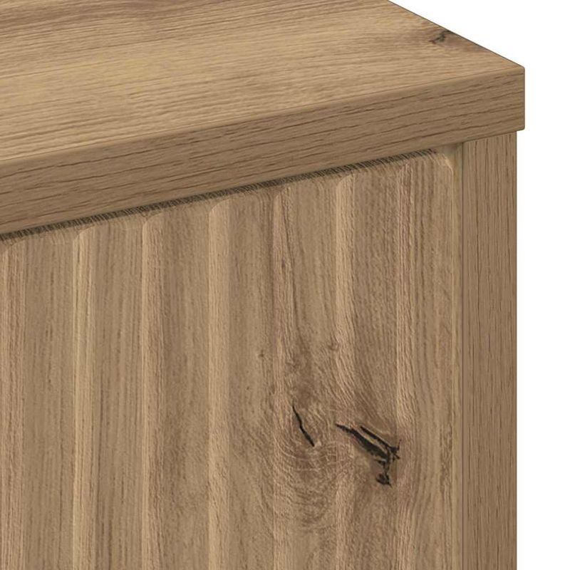 Casa si Gradina - Mobilier - Mobilier baie - Corpuri baie - Dulap de Baie stejar artizanal 39.5 x 36 x 88 cm Lemn compozit - Infinity.ro