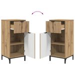 Casa si Gradina - Mobilier - Mobilier baie - Corpuri baie - Dulap de Baie stejar artizanal 39.5 x 36 x 88 cm Lemn compozit - Infinity.ro