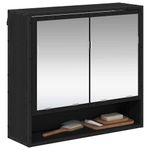 Casa si Gradina - Mobilier - Mobilier baie - Corpuri baie - Dulap cu oglinda pentru baie Stejar negru 65 x 20 x 60 cm - Infinity.ro