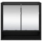 Casa si Gradina - Mobilier - Mobilier baie - Corpuri baie - Dulap cu oglinda pentru baie Stejar negru 65 x 20 x 60 cm - Infinity.ro