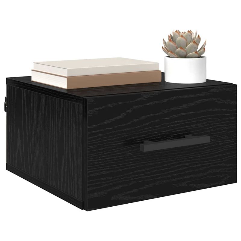 Casa si Gradina - Mobilier - Comode si corpuri - Noptiere - Noptiera Stejar negru 35 x 35 x 20 cm Lemn compozit - Infinity.ro