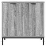 Casa si Gradina - Mobilier - Mobilier baie - Corpuri baie - Dulap pentru Chiuveta de Baie sonoma gri 60.5 x 33.5 x 61 cm - Infinity.ro