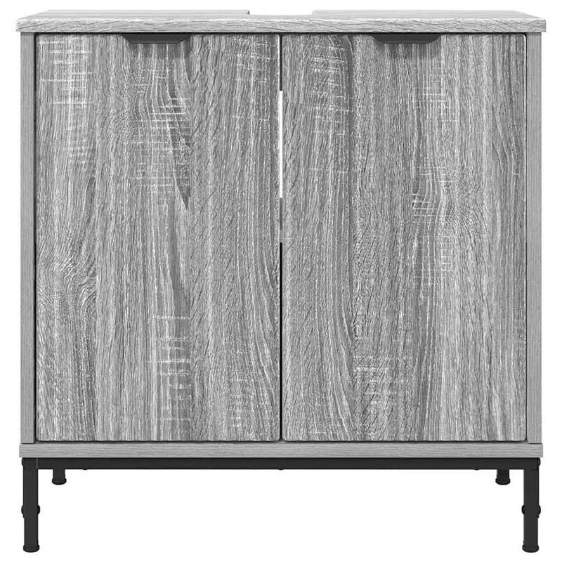 Casa si Gradina - Mobilier - Mobilier baie - Corpuri baie - Dulap pentru Chiuveta de Baie sonoma gri 60.5 x 33.5 x 61 cm - Infinity.ro