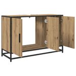 Casa si Gradina - Mobilier - Mobilier baie - Comode baie - Dulap pentru Chiuveta de Baie stejar artizanal 90 x 33 x 60 cm - Infinity.ro