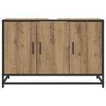 Casa si Gradina - Mobilier - Mobilier baie - Comode baie - Dulap pentru Chiuveta de Baie stejar artizanal 90 x 33 x 60 cm - Infinity.ro