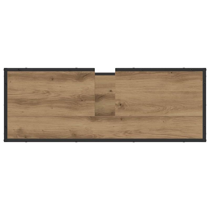 Casa si Gradina - Mobilier - Mobilier baie - Comode baie - Dulap pentru Chiuveta de Baie stejar artizanal 90 x 33 x 60 cm - Infinity.ro