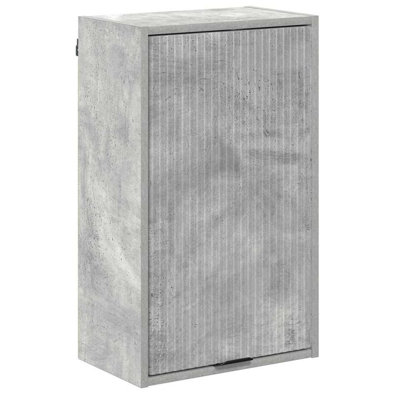 Casa si Gradina - Mobilier - Mobilier baie - Corpuri baie - Dulap de Baie cu usa Gri beton 39 x 23.5 x 65 cm Lemn compozit - Infinity.ro